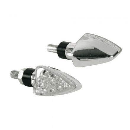 Lampa, Motoros Index, Arrow-2, LED, Pár, Króm