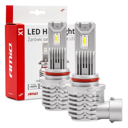 Amio Led Izzó X1 sorozat HB3 9005/HIR1 9011/H10 12V 40W 6500K 2db