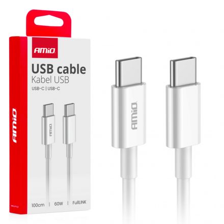 Amio 03896 USB-C Kábel 60 W 100 cm