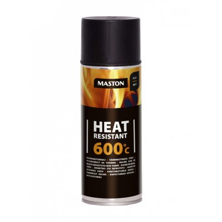 Maston, Festék, Fekete, Matt, Hőálló 600°C-ig, 400ml