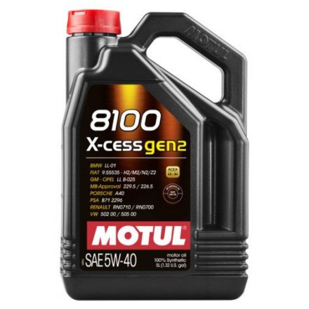 Motul, X-CESS Gen2, 8100 Motorolaj 5W-40, 4L