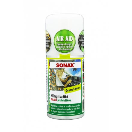 Sonax, Klímatisztító, Spray, Zöld citrom, 100ml