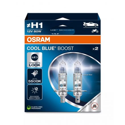 Osram, IZZÓ 12V H1 NEXTGEN COOL BLUE INTENSE +100%