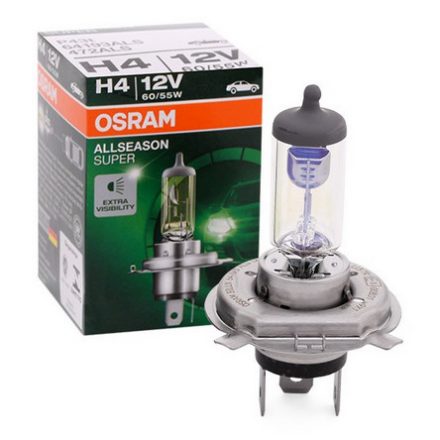 Osram, ALLSEASON SUPER, Izzó H4 +30%, 60/55W - 12V