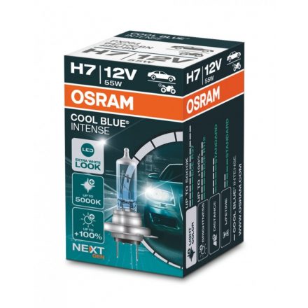 Osram , IZZÓ 12 V H7 55W DB COOL BLUE NEXT GEN +100%