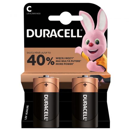 Duracell Alkáli Elem Plus Baby 2 LR14/MN1400