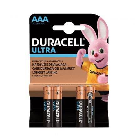 Duracell Elem Ultra AAA 4db-os