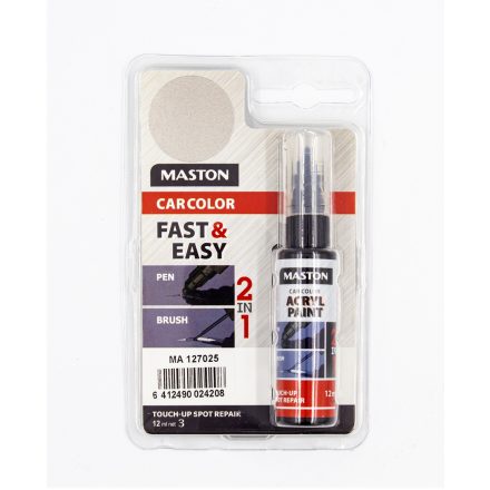 Maston, Javító Stift, 2in1, Ezüst, Metál, 12ml