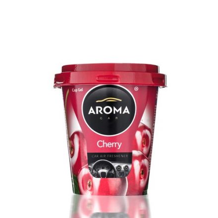 Aroma Car, Poharas Zselés illatosító, 130g, Cseresznye