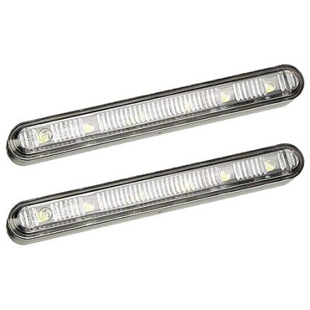 Homasita, NAPPALI FÉNY 12V 2X6 LED E-JELES PÁR